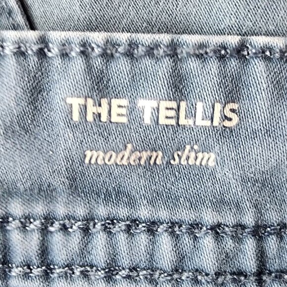 AG Adriano Goldschmied Mens 32X34 Pants The Tellis Modern Slim SUD Distressed Bl - Picture 7 of 11